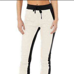 ALO Winter Warm High-Waist Moto Puffer Pant